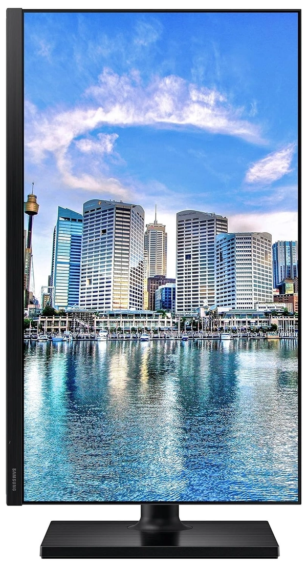 SKU-0552/ SIZE- 24"- Samsung 24-Inch(60cm) FHD, IPS Panel, Connectivity with 2X HDMI, 1.4 Ports, Dp, 2X USB Hub 2.0, Height Adjustable Stand, Vesa Compatibility, Eye Care, Eco-Saving (LF24T450FQWXXL, Black)