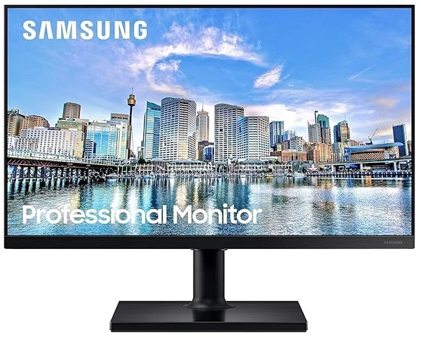 SKU-0552/ SIZE- 24"- Samsung 24-Inch(60cm) FHD, IPS Panel, Connectivity with 2X HDMI, 1.4 Ports, Dp, 2X USB Hub 2.0, Height Adjustable Stand, Vesa Compatibility, Eye Care, Eco-Saving (LF24T450FQWXXL, Black)