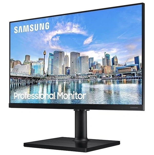 SKU-0552/ SIZE- 24"- Samsung 24-Inch(60cm) FHD, IPS Panel, Connectivity with 2X HDMI, 1.4 Ports, Dp, 2X USB Hub 2.0, Height Adjustable Stand, Vesa Compatibility, Eye Care, Eco-Saving (LF24T450FQWXXL, Black)