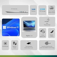 RYZEN- Acer Aspire Lite AMD Ryzen 5 5500U Premium Thin and Light Laptop (16 GB RAM/512 GB SSD/Windows 11 Home) AL15-41, 39.62 cm (15.6") Full HD Display, Metal Body, Steel Gray, 1.59 KG