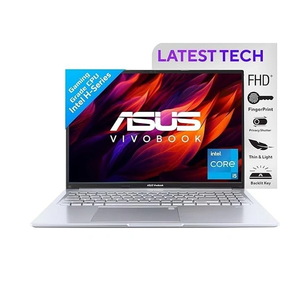 CORE I5- 12TH GEN- 	"Intel i5-12500H/ 16GB DDR4/ 512GB 4.0 SSD/ 16"" WUXGA (1920 x 1200) 16:10/ Transparent Silver/ FingerPrint/ Backlit KB/ Win 11 Home/ MS Office/ Backpack"---ASUS Vivobook 16 X1605ZAC-MB540WS