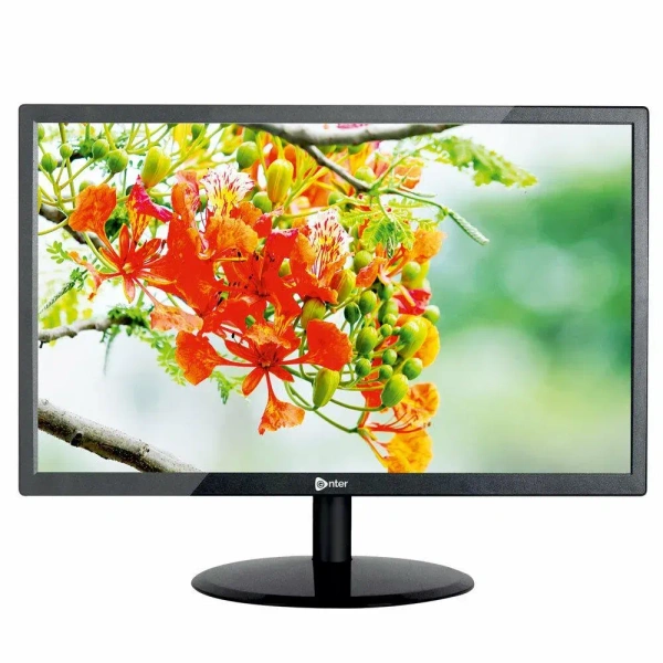 SIZE- 22"- Enter 22 inch HD LCD Monitor (E-MO-A03) (Response Time: 5 ms), Black