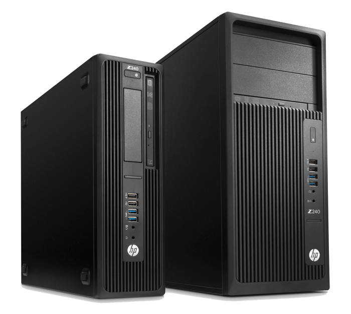 SKU-0537/ HP Z240 PCs Desktop (6th Gen Core i5- 8 GB / 256 GB SSD  / Windows MS Office Intel HD Graphics), Black.