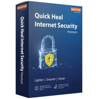 ANTIVIRUS- 1YEAR- 1PC- Quick Heal Internet Security Latest Version - 1 PC, 1 Year | AI Based Device Security for Windows Pc | Internet and Banking Protection 