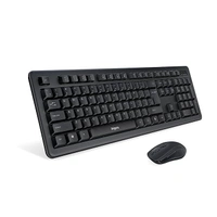 COMBO- WIRELESS- FINGERS Duo-Recharge Wireless Deskset (Mouse + Keyboard) Combo (Rechargeable Batteries with 25-Day worktime, 2.4 GHz Technology with USB Nano Receiver, Windows, macOS, Linux & Chrome OS Compatible)