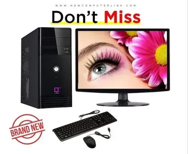 SKU-0191/ NEW CORE I3- PC SET/  With LED HD Monitor + USB Keyboard & Mouse@ 9999 Only ( Limited Offer )1 year Warrenty