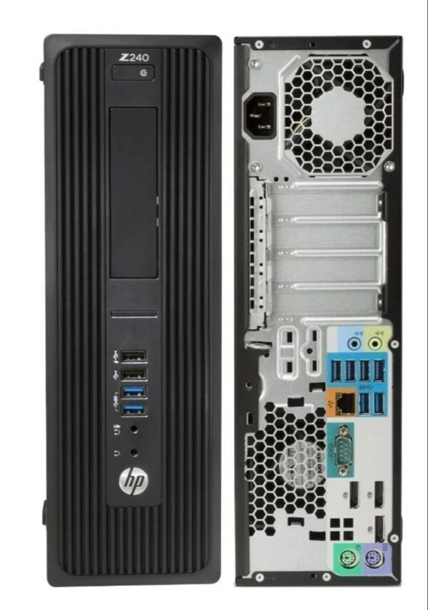 SKU-0537/ HP Z240 PCs Desktop (6th Gen Core i5- 8 GB / 256 GB SSD  / Windows MS Office Intel HD Graphics), Black.