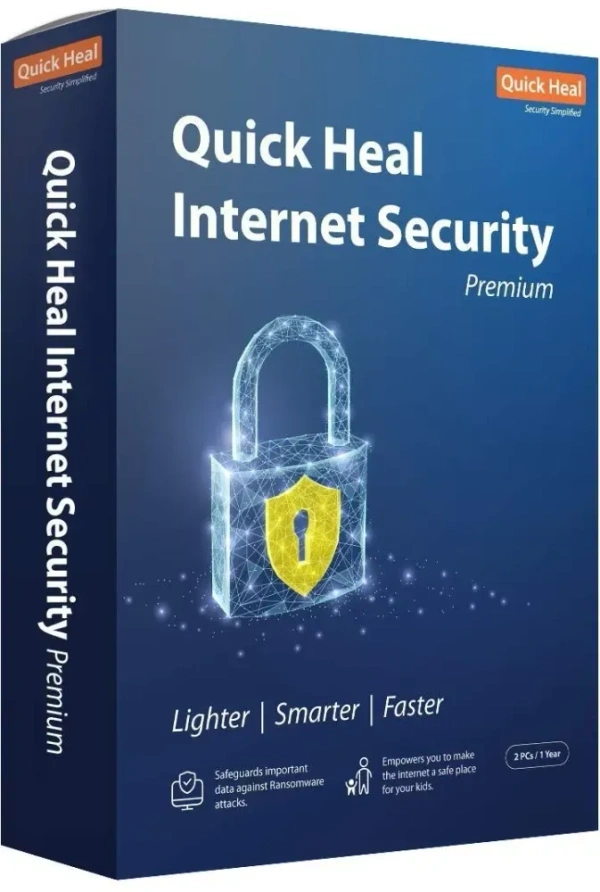 ANTIVIRUS- 1YEAR- 2PC - Quick Heal | Internet Security Premium Latest Version | 2 Users | 1 Year