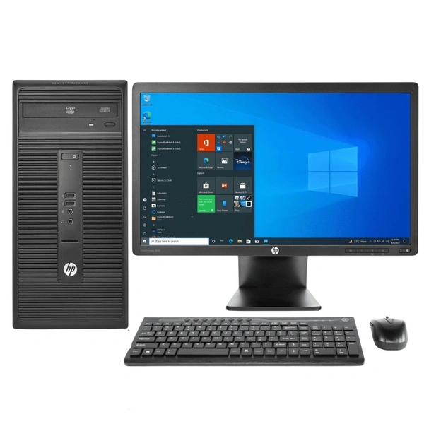 SKU-0434/ CORE I3- BRANDED HP ( REFURBISHED )  HP BRANDED BUSINESS SERIES CPU/ BRANDED USB KEYBOARD+MOUSE/ LED BRANDED 19" WIDE/ WIN 10 OS+MS OFFICE( 1 YEAR WARRENTY )