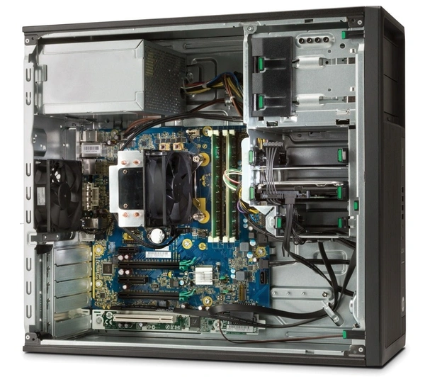 SKU-0537/ HP Z240 PCs Desktop (6th Gen Core i5- 8 GB / 256 GB SSD  / Windows MS Office Intel HD Graphics), Black.