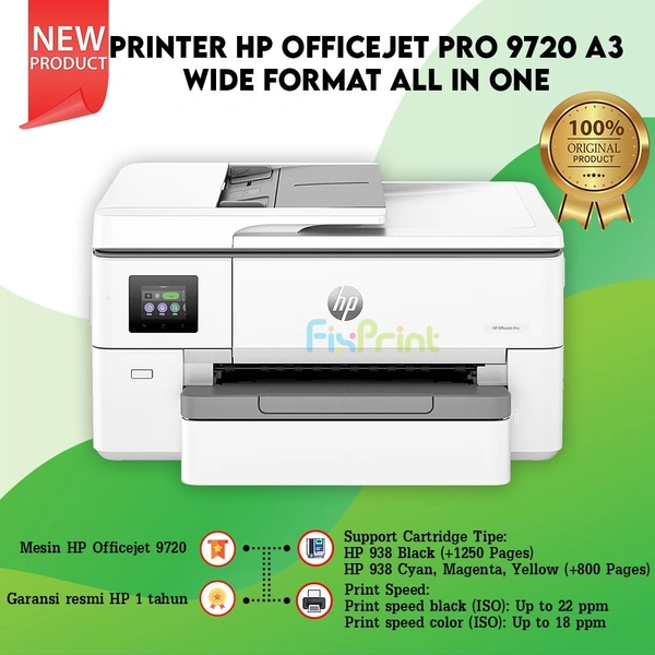 OFFICEJET- HP OfficeJet Pro 9720 Wide Format All-in-One Printer