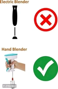 Ferrena Hand press Blender and Beater for Milk Lassi Maker, Egg Beater, Mixer, Shaker ( Multicolour)