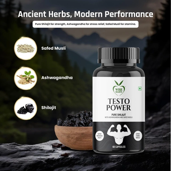 Testo Power - 60 Capsules Per Bottle