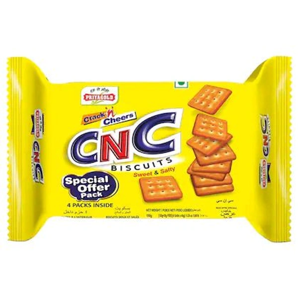 CNC BISCUITS 40GM X 140 PKT ( 5/- MRP)