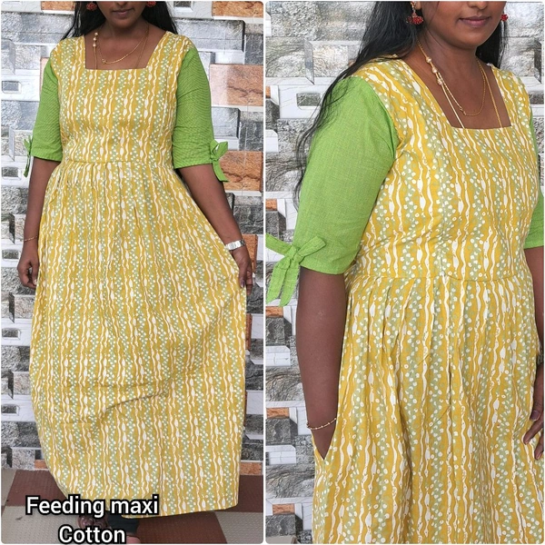 Cotton Feeding Kurti - Web Orange, Xxl