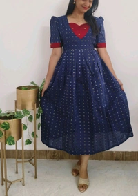Neelam-Silk Feeding Wear - Ultramarine, M
