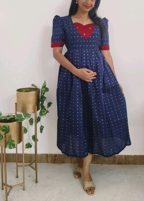 Neelam-Silk Feeding Wear - Ultramarine, L