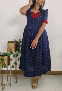 Neelam-Silk Feeding Wear - Ultramarine, L