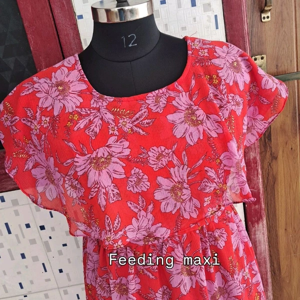 Scarlet Petal-Georgette Feeding Maxi - Xl, Mandy