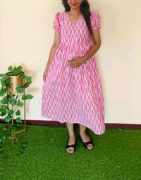 Pink-Ikkat Feeding Maxi - Xl