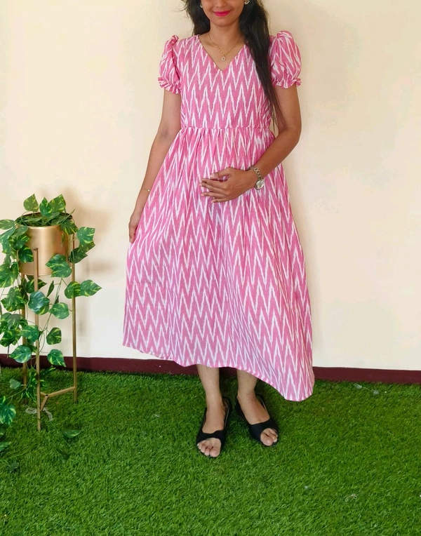 Pink-Ikkat Feeding Maxi - Xl