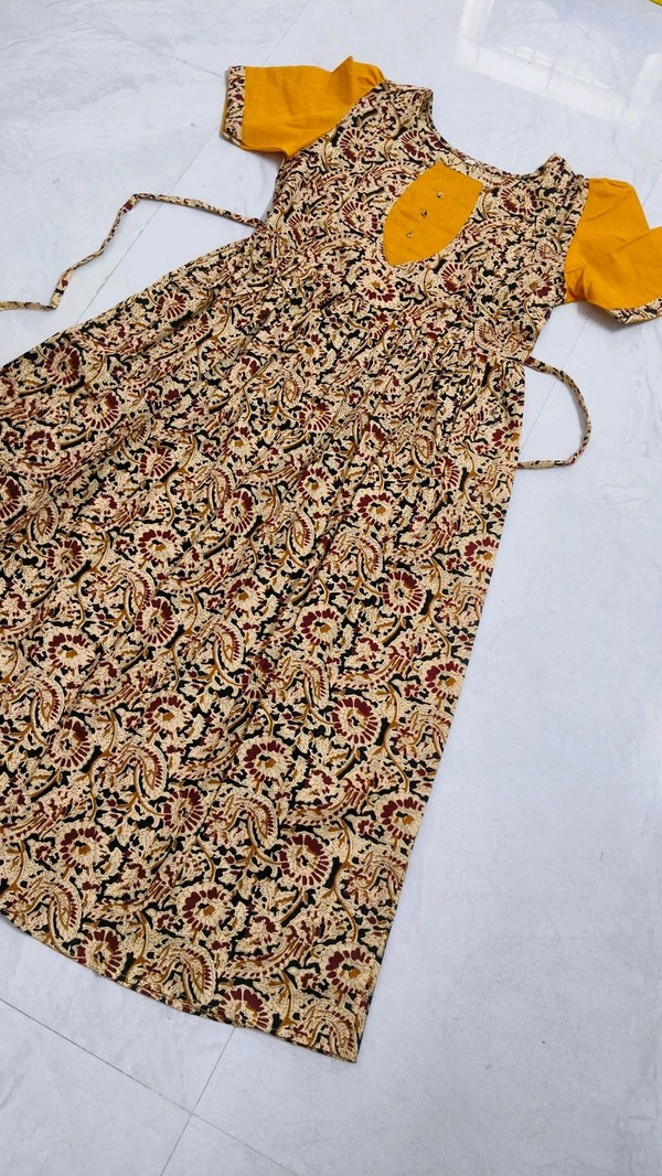 Kalamkari Feeding Kurti - Xxl