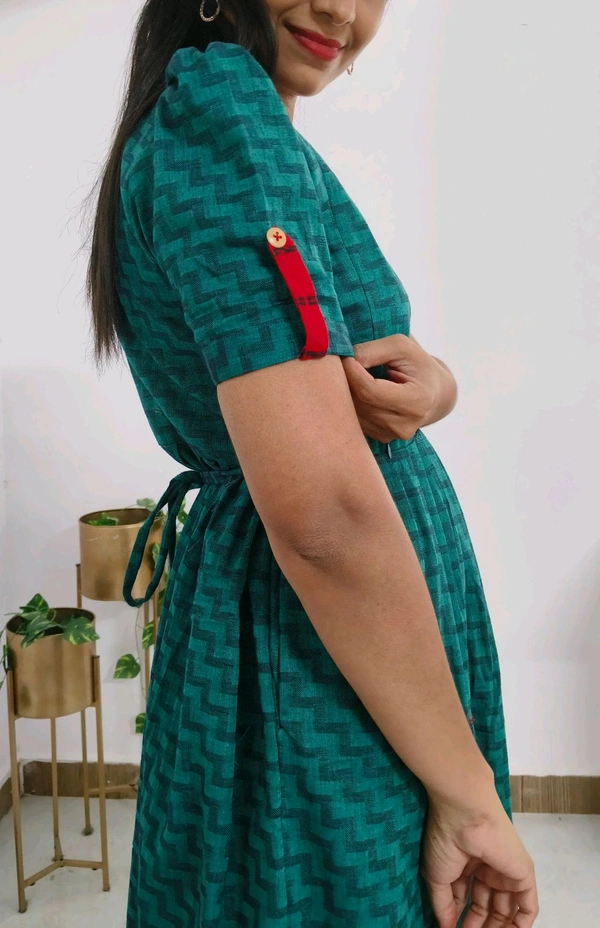 Feeding- Kurti Dupatta Set - Sherpa Blue, L