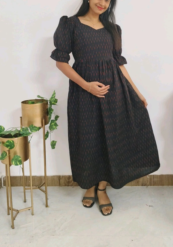 Black-Ikkat Feeding Maxi - Black, Xl-42