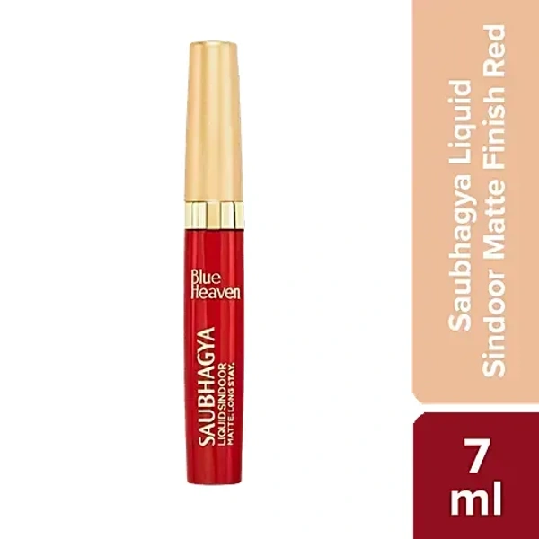 Blue Haven  Blue Heaven Saubhagya Liquid Sindoor - Matte Finish, Long Stay, 7 ml Red - 7