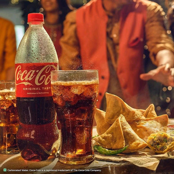Coca-Cola Original Taste Cola Soft Drink Pet Bottle, 2 L