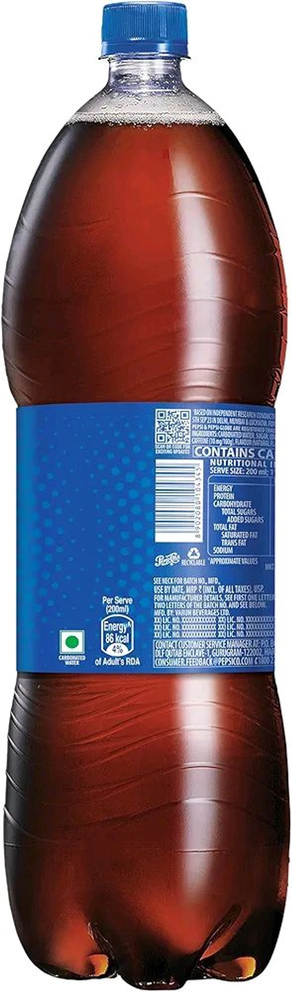 Pepsi Soft Drink - 2.25L, Bottle