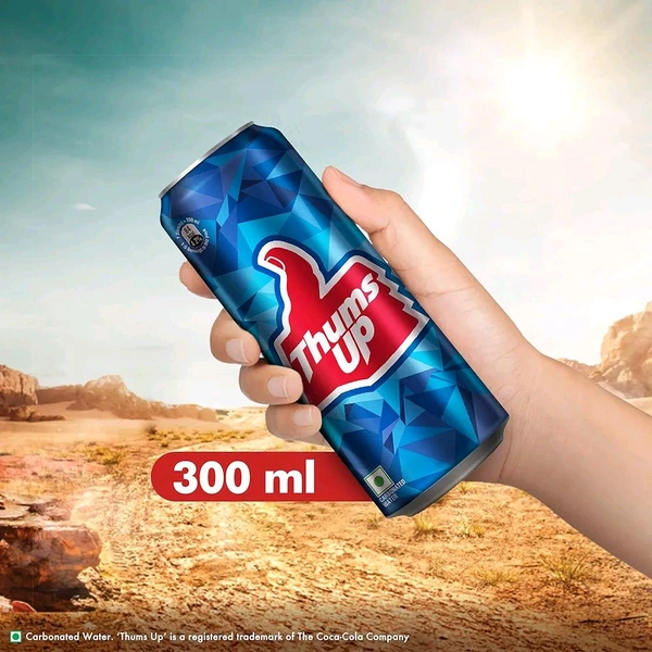 Thums Up Soft Drink Can, 300 ml