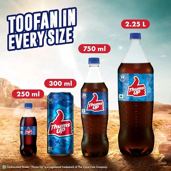 Thums Up Soft Drink Can, 300 ml
