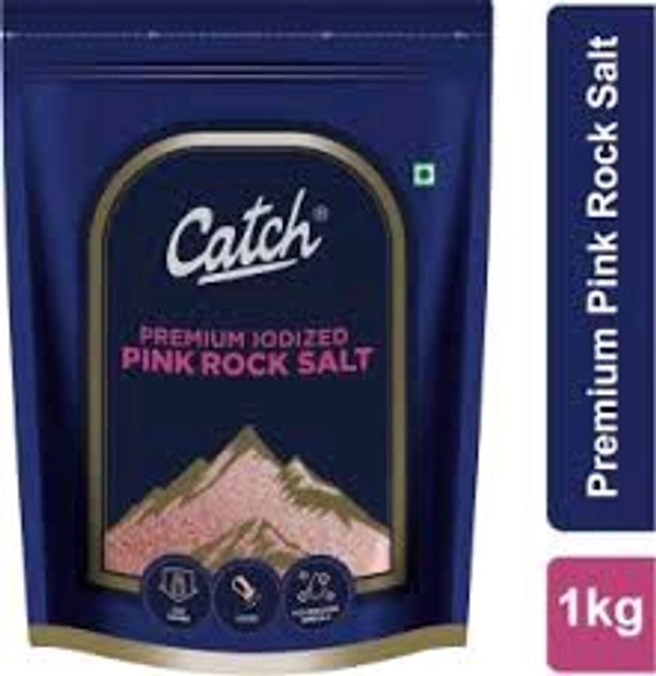 Catch Premium Iodised Pink Rock Salt - 1kg