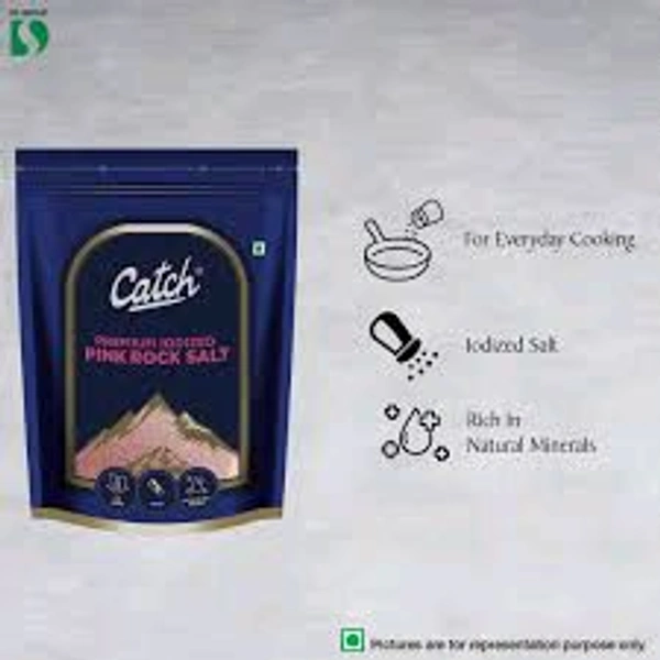 Catch Premium Iodised Pink Rock Salt - 1kg