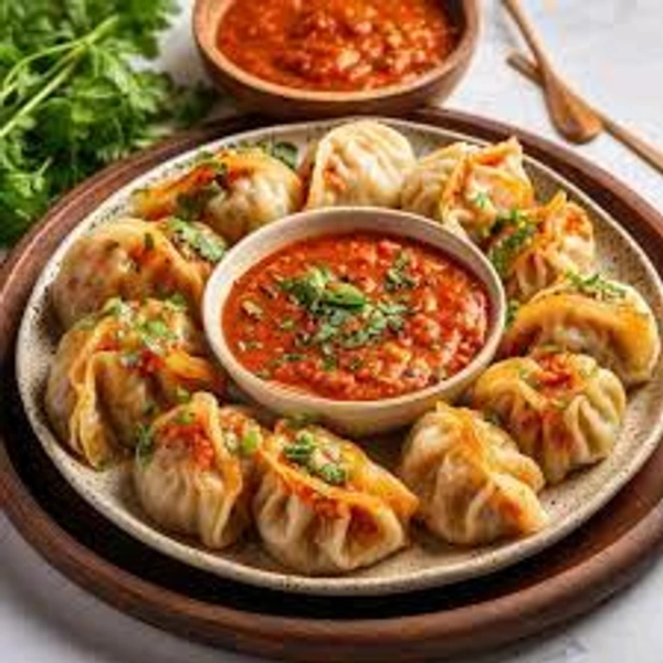ZAIKA RESTURANT  Chicken Momo   ( Steamed) 6 Pcs 
