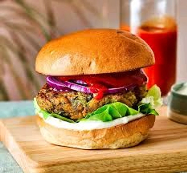 BR MOMO Veg Cheese Burger 