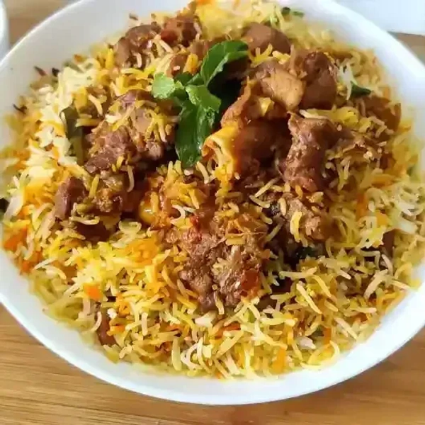 Bharat Restaurant Mutton Biriyani Half (2Pcs)