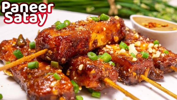 7th heaven Barbecue Paneer Satay