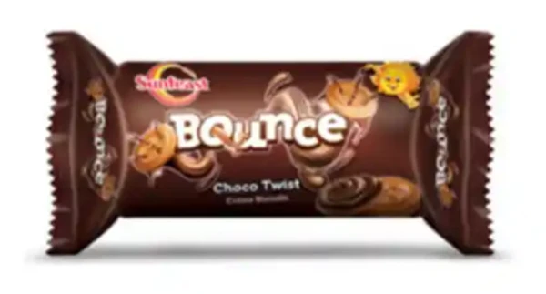 SUNFEAST BOUNCE CHOCOLATE CREAM BISCUITS 64 GM