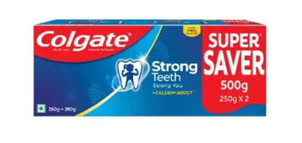 COLGATE DENTAL CREAM TOOTHPASTE 500 G ( 250 G + 250 G)         - 500 GM