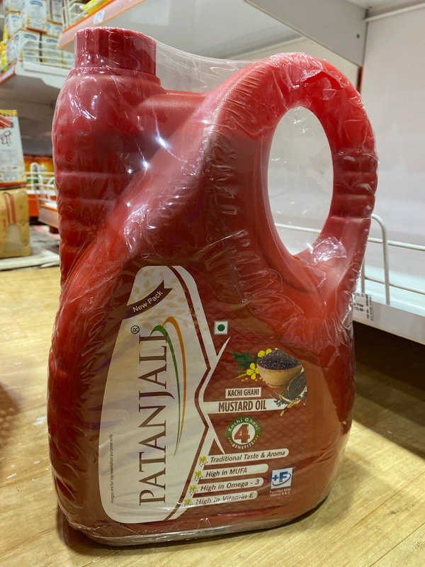 PATANJALI KACHI GHANI MUSTARD OIL 5L - 5L