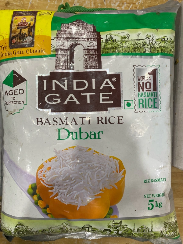 INDIA GATE DUBAR BASMATI 5KG - 5KG