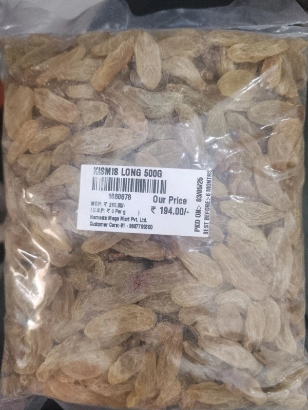 KISMIS LONG 500G
