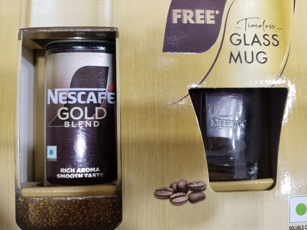 NESCAFE GOLD BLEND FREE GLASS MUG 