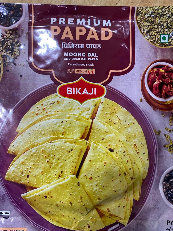 BIKAJI MOONG DAL PAPAD 250G