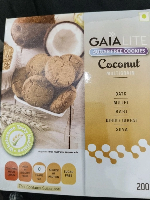 GAIA SUGAR FREE COCONUT COOKIES 200G