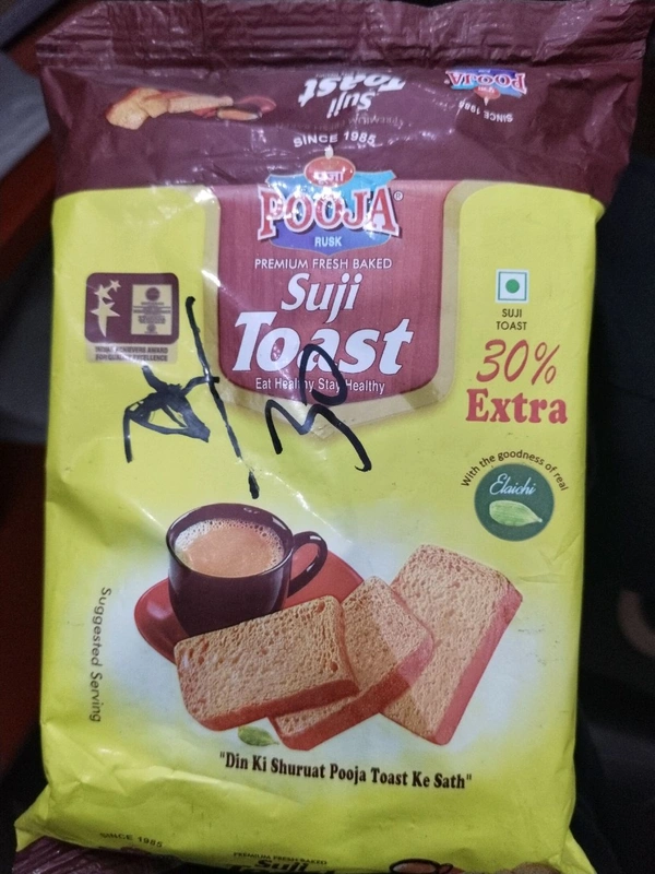 POOJA SUJI TOAST 120G