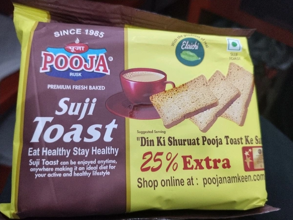 POOJA SUJI TOAST 60G