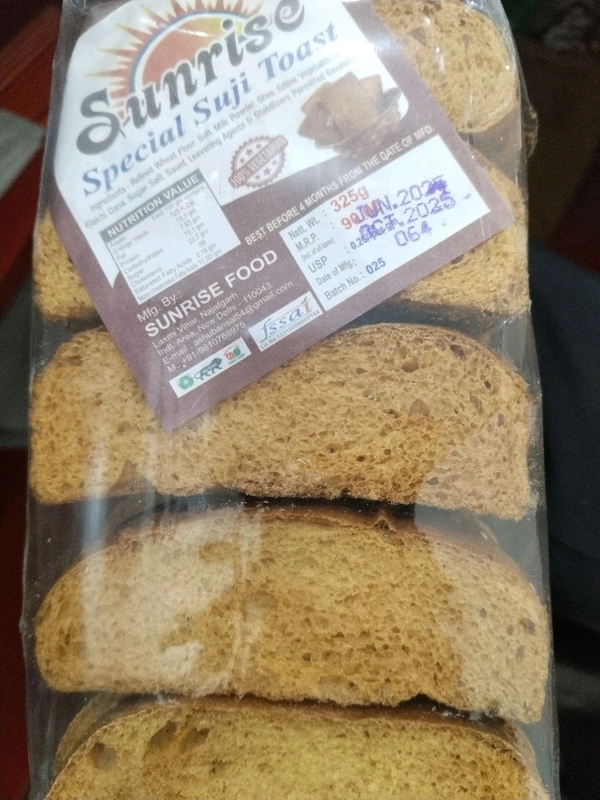 SUNRISE SPECIAL SUJI TOAST 325 G